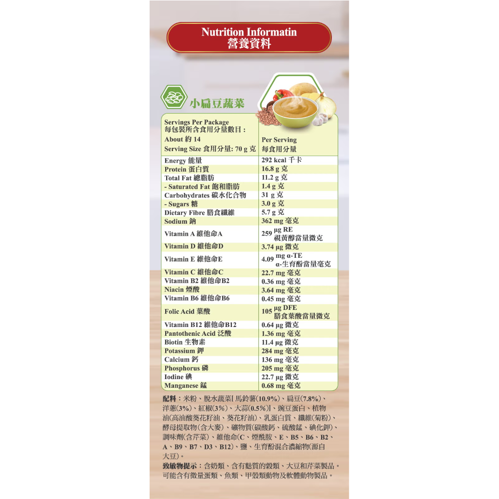 雀巢(Nestle)快凝寶®Thicken Up®即食營養糊餐-小扁豆蔬菜 1公斤裝