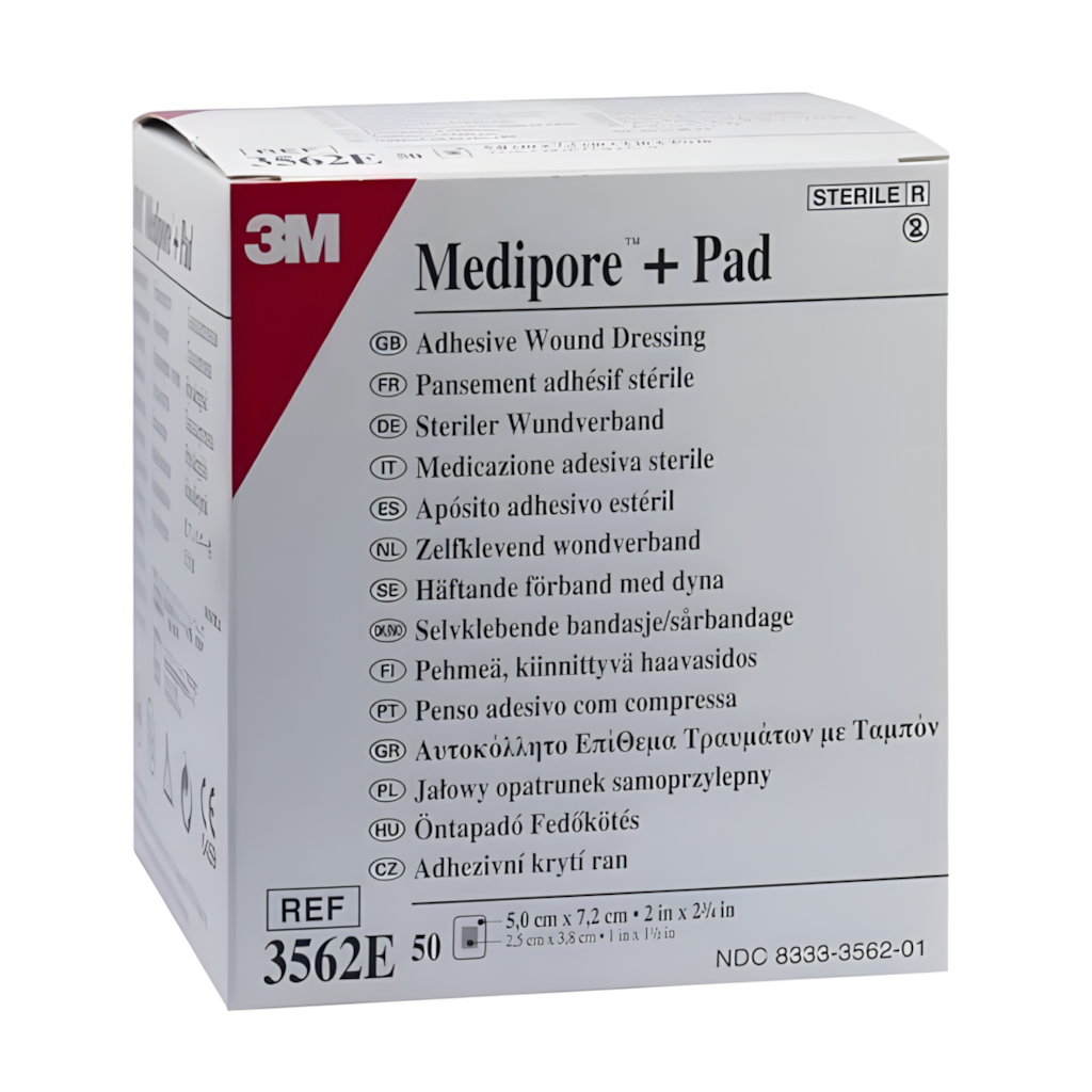 3M™ Medipore™ Soft Wound Dressing 5*7.2cm 3562E(1 pc)