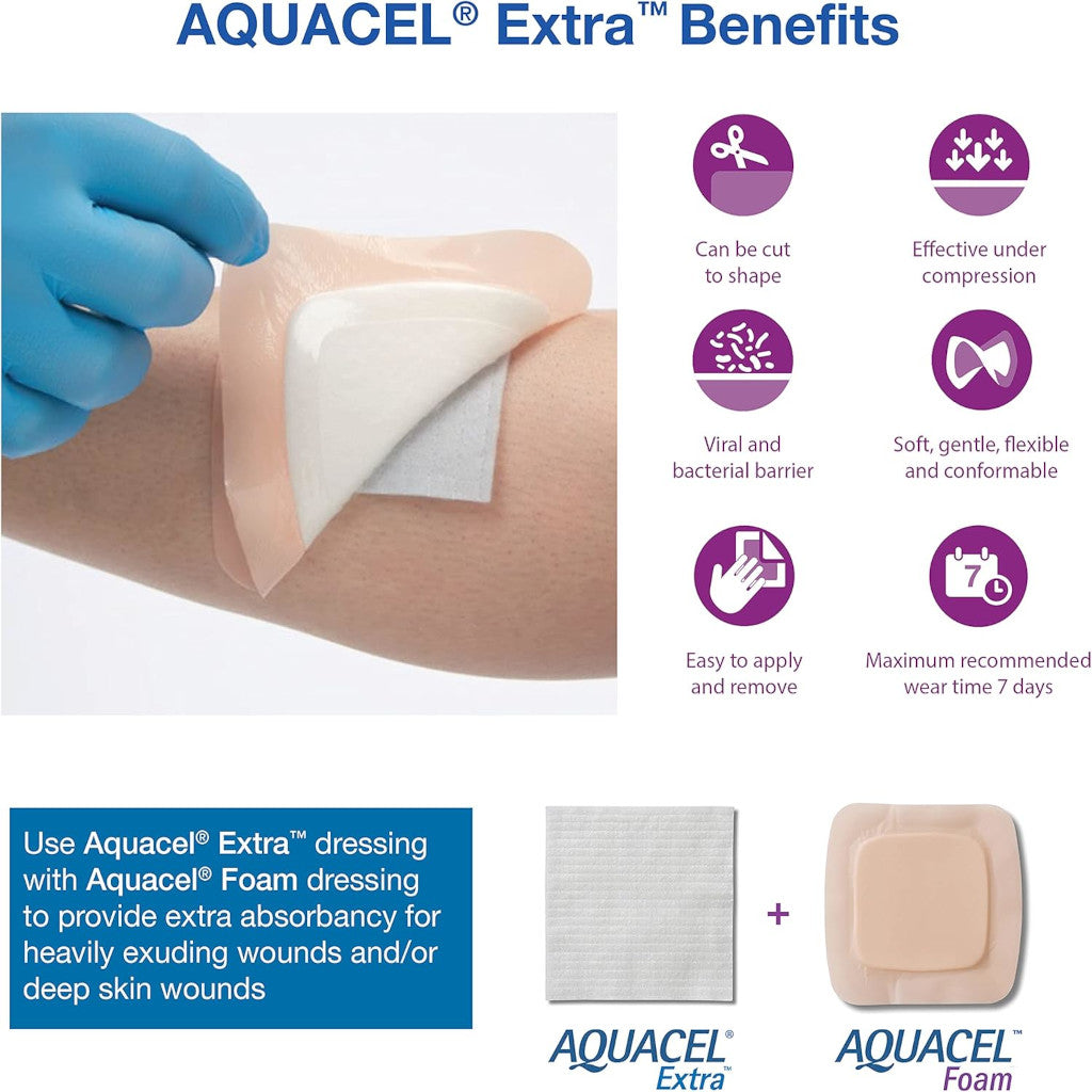 Aquacel™ Extra Alginate Dressing 5cm*5cm(1 pc) 