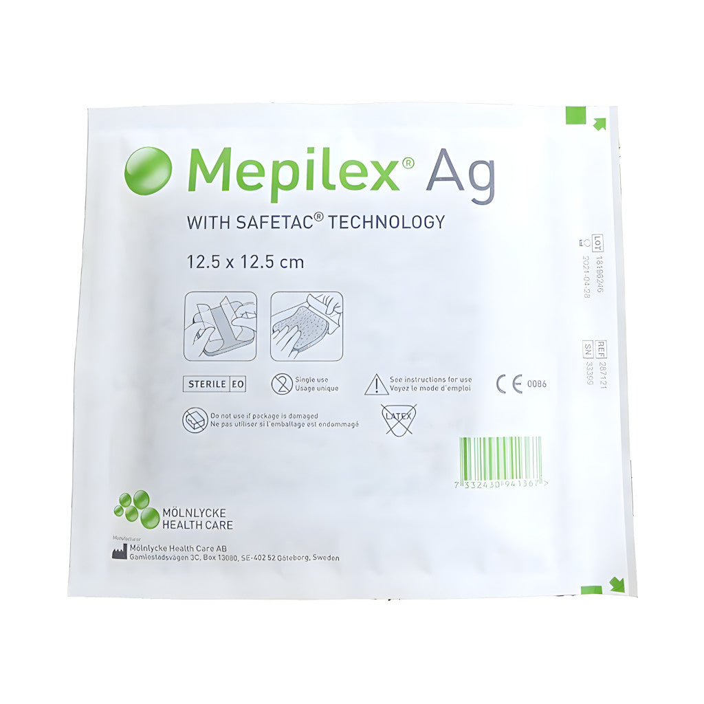 Mepilex® Ag wound dressing 12.5*12.5cm (1 pc)(287121)