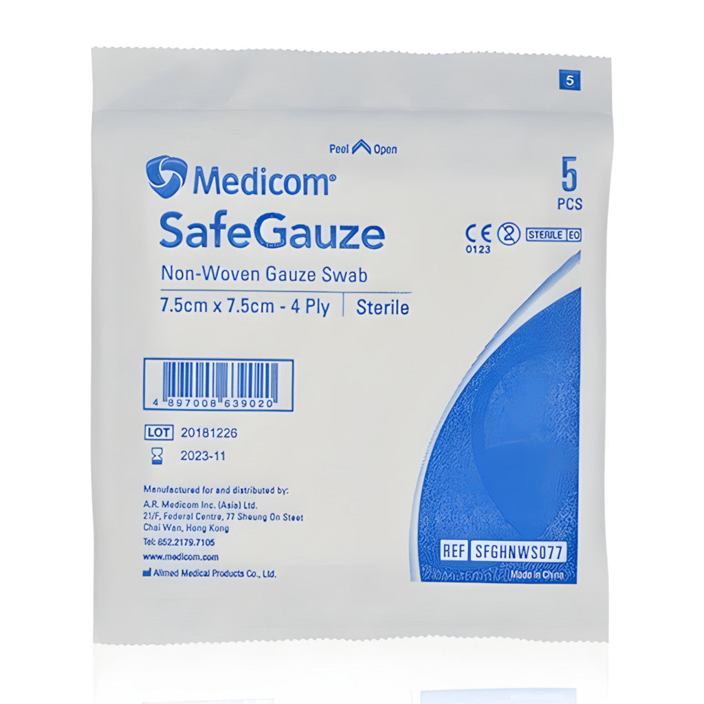 Medicom® Safegauze 4層消毒紗布(5片裝)(1包)