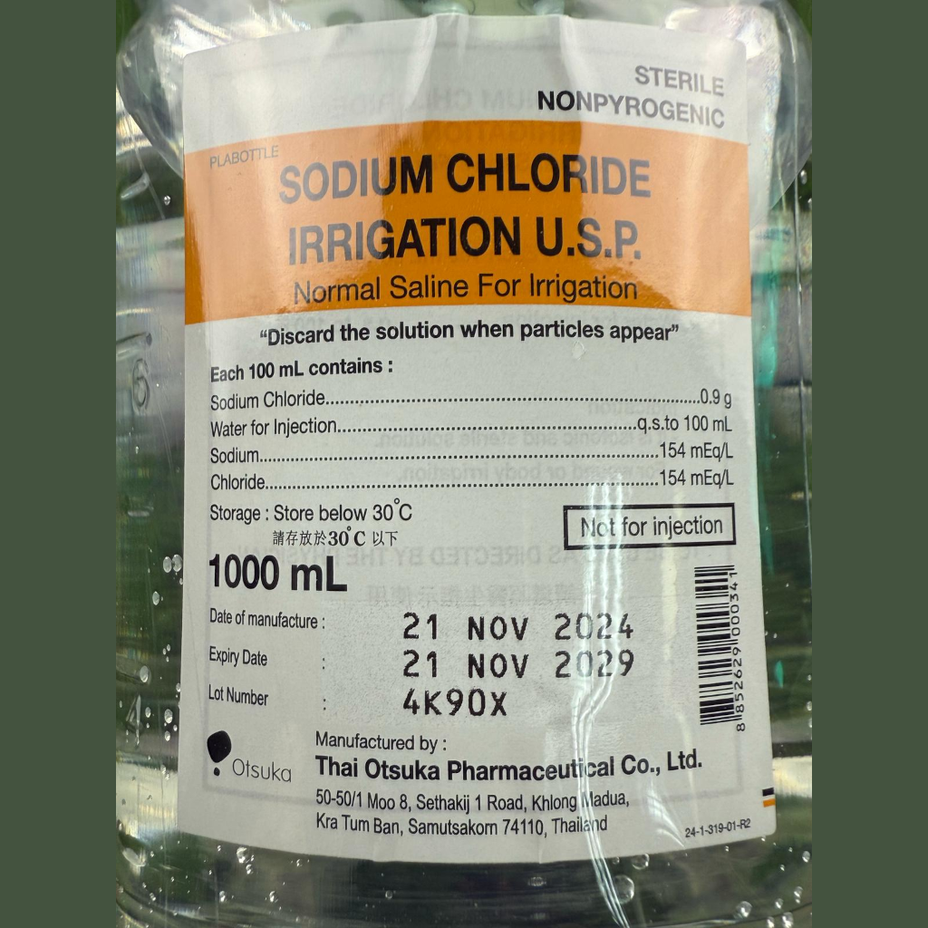 Otsuka Saline 0.9% NaCl for Irrigation, Sterile(1 Litre)