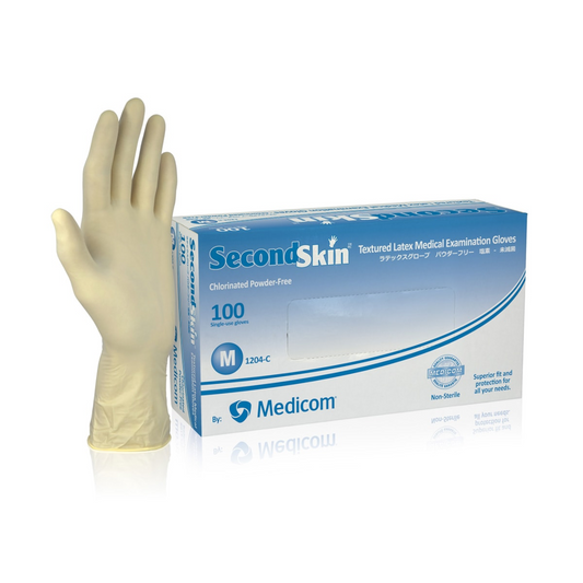 Medicom® SecondSkin powder-free latex gloves-Medium