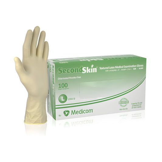 Medicom® SecondSkin powder-free latex gloves-Large