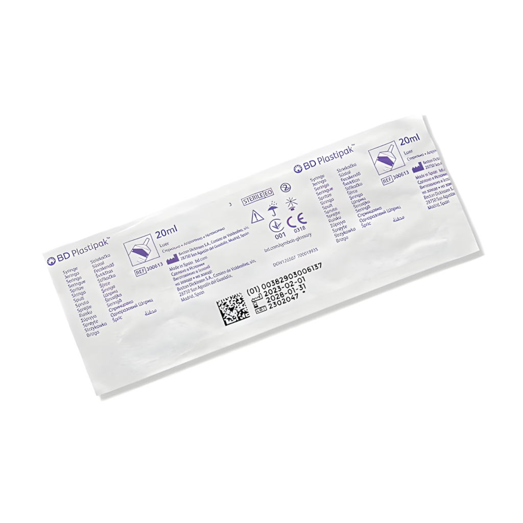 BD 20ml Syringe Slip Tip without Needle (302613)